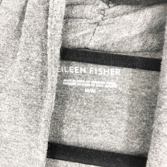 ✅Eileen‎ Fisher Short Sleeve Gray OPEN FRONT CARDIGAN. - Picture 3 of 5
